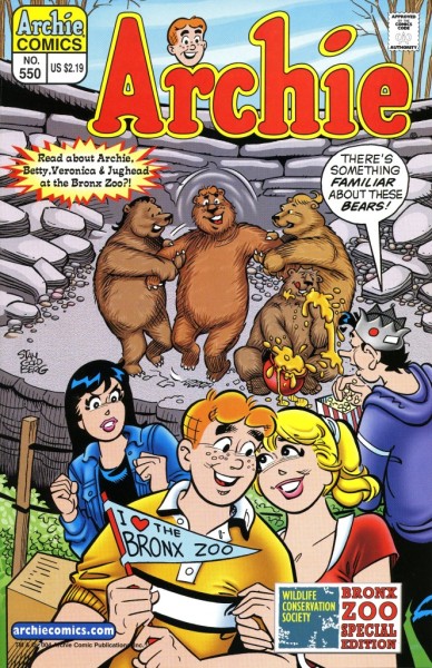 Cover of Archie Comic 550. © 2004 Archie Comic Publications