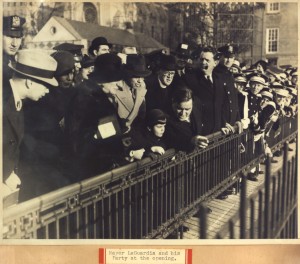 Mayor Fiorello La Guardia, his family, New York State Governor Alfred E. Smith, and their entourages were just a few of the faces in the crowd at the December 1934 Central Park Zoo reopening