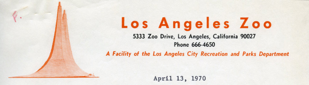 Los Angeles Zoo, 1970