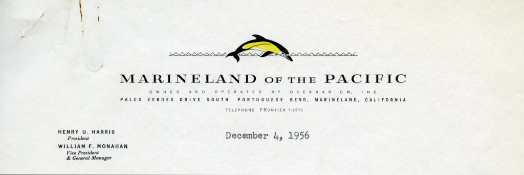 Marineland of the Pacific [Palos Verdes Peninsula, CA], 1956