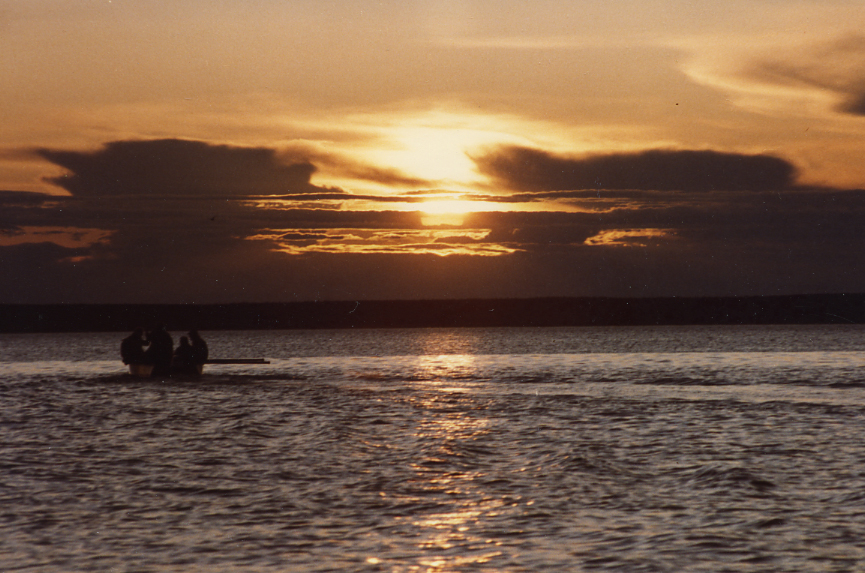 Photograph accompanying 1984 whale expedition records, circa 1984. Photograph by Jerome Hamlin. Scanned from WCS Archives Collection 3008. 